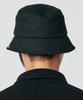 SSY [Carabiner Included] Cotton Eyelet Loop Bucket Hat Black