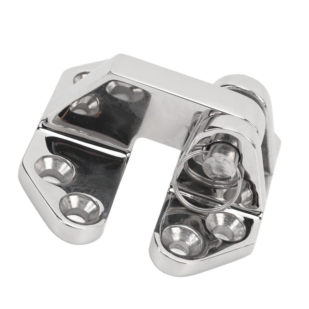 Marine Hinge 316 Stainless Steel Mirror Polished Rust Resistant Deck Hinge Boat Cabin Cover Hinge for Yacht