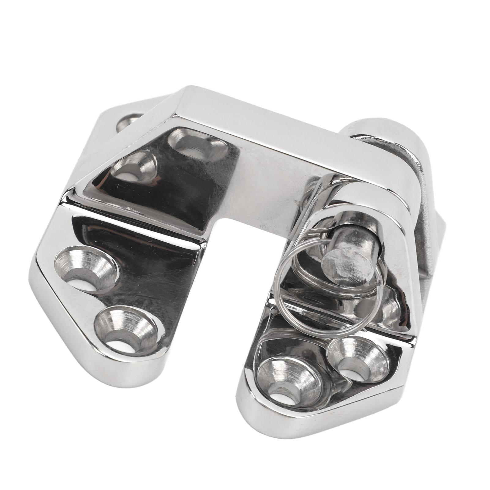 Marine Hinge 316 Stainless Steel Mirror Polished Rust Resistant Deck Hinge Boat Cabin Cover Hinge for Yacht