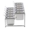Telescopic Condiment Dispenser Dual Layers Stainless Steel Jam Pot Rack for Milk T Shop Household