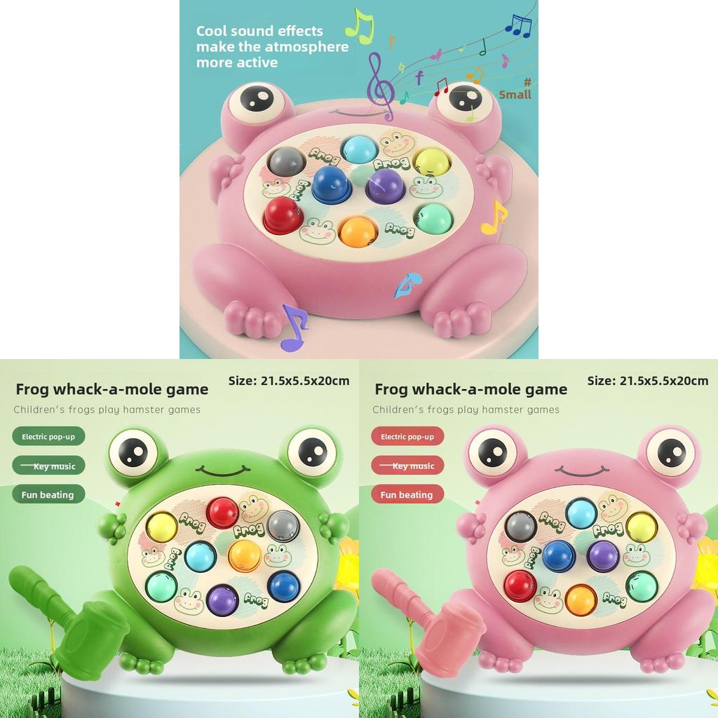 Frog Whackamole Game For Kids Interactive Educational Toy With Music And Lights