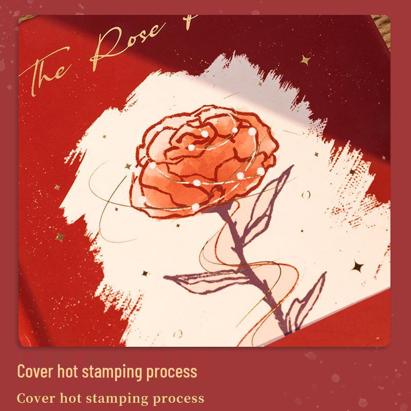 Exquisite Rose Diary: Artistic Japanese Notebook