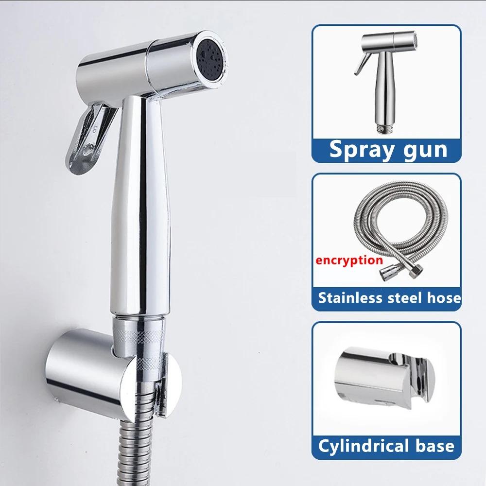 Kvinners Håndholdt Bidet Dusjhode Sett - Justerbart Dusjhode for Feminin Vask Bærbar Hygienisk Dusj for Baderom Toalett & Reise