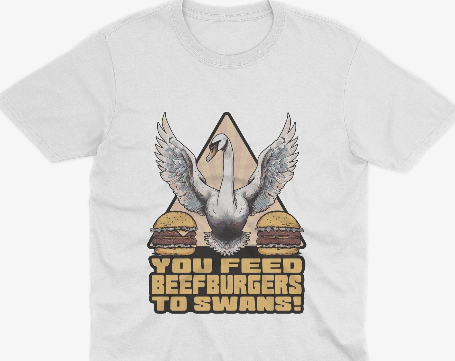 I m Alan Partridge Swan Beef Burger Quote Tee - Alan Partridge T-Shirt, Funny Retro TV Show Shirt, Alan Partridge Quote, Alan Partridge Art 3XL