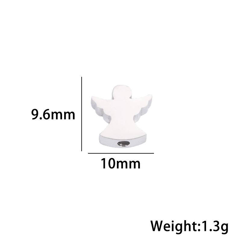 Stainless Steel Mirror Finish Angel Beads: DIY Jewelry Pendants & Bracelet Accessories