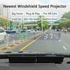 New Digital Speedometer W1 GPS HUD Plug And Play Head Up Display For all Cars Big Font KMH Windshield Projector Car Accessories
