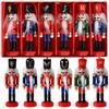Nutcracker Christmas Ornament Figure for Christmas Tree Set of 6 Pieces