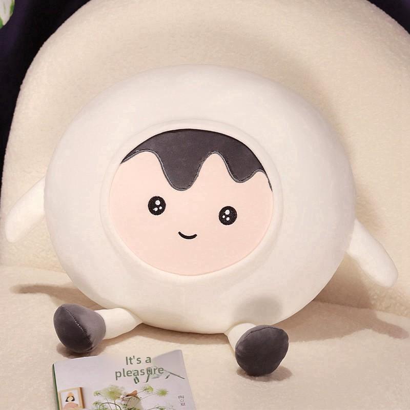 Plush Dumpling Pillow With Pp Cotton Filling For Couch Nap And Comfort