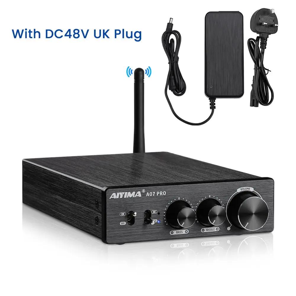 Amplificatore Bluetooth AIYIMA A07 PRO TPA3255 QCC304X Stereo Canale 2.0 Potenza 300Wx2 Amplificatore Digitale RCA APT-X Amplificatore Sonoro per la Casa