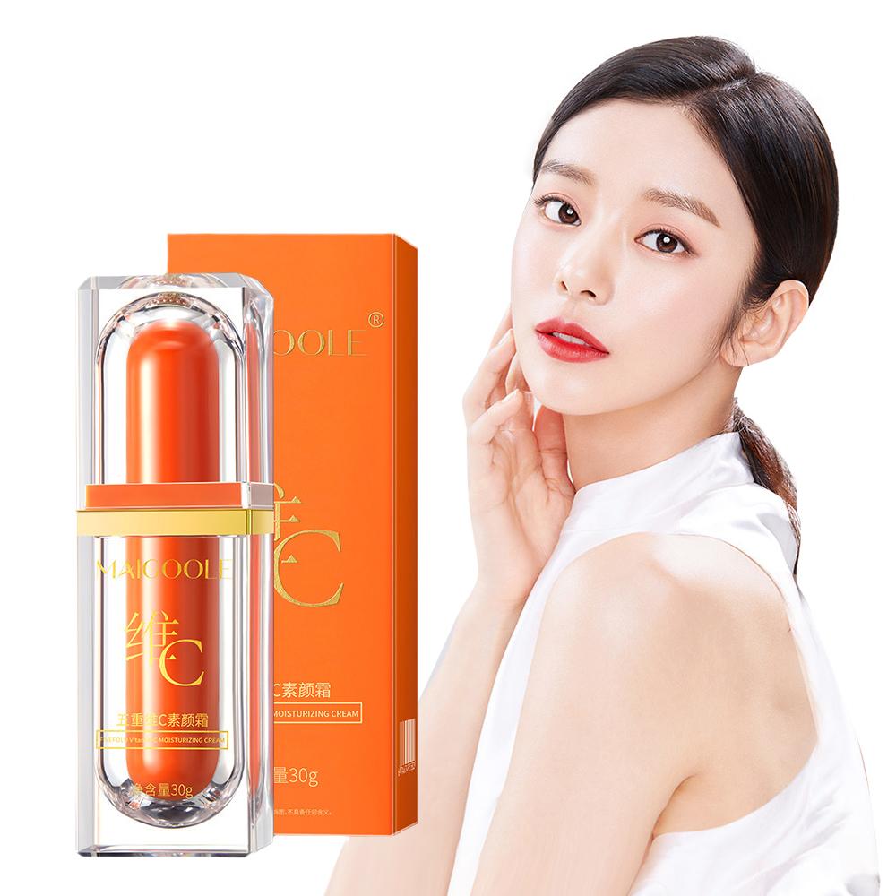 Vitamin C Tone Up Cream Whitening VC Five Tone Up hydratační krém Stárnutí vrásek Rozjasnění pupínků M2K7