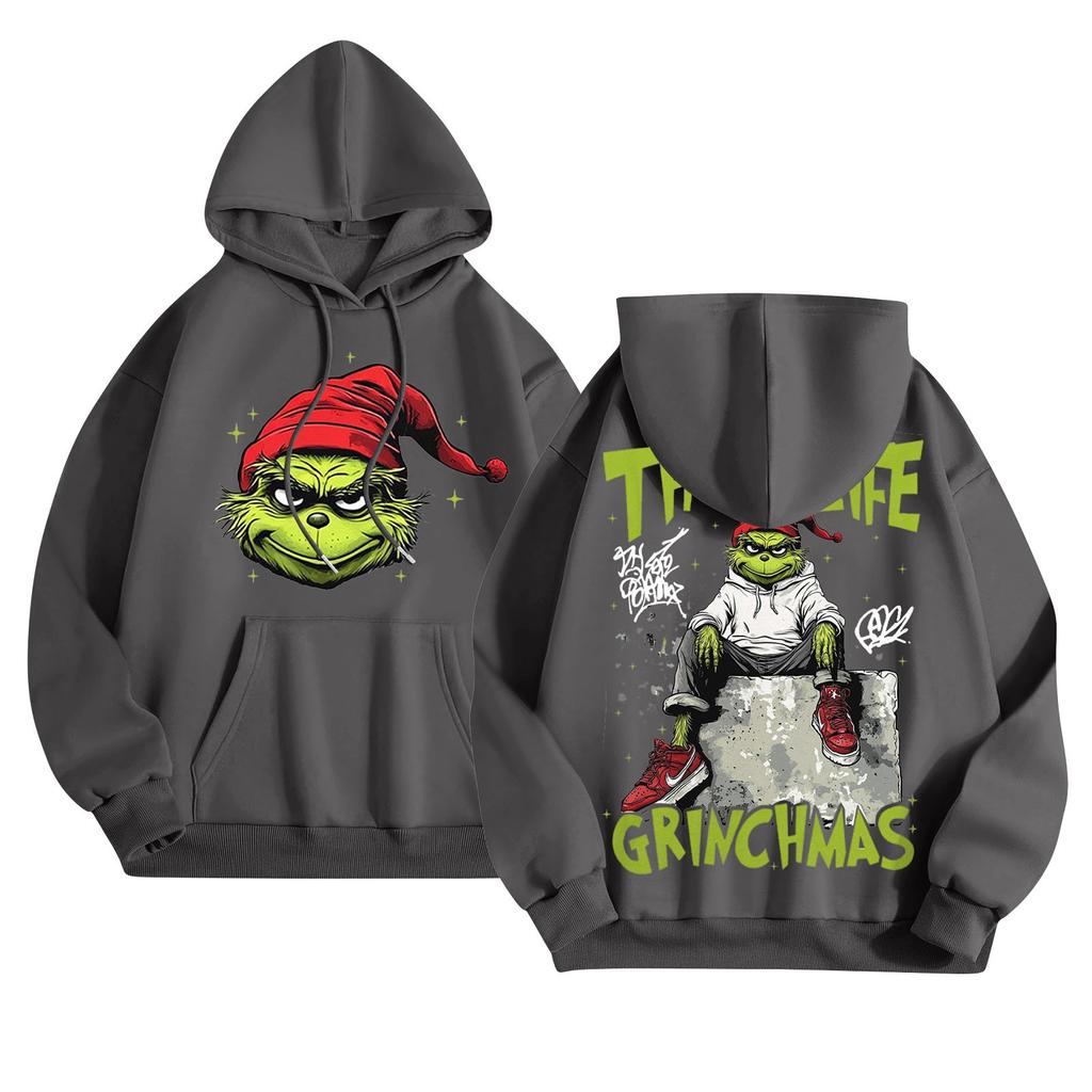 Women's Fashion Lightweight Long Sleeve Pullover With Pockets Rugby Print Hoodie