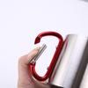 220ML Camping Travel Stainless Steel Cup Carabiner Hook Handle Picnic Water Mug Outdoor Travel Hike Cup