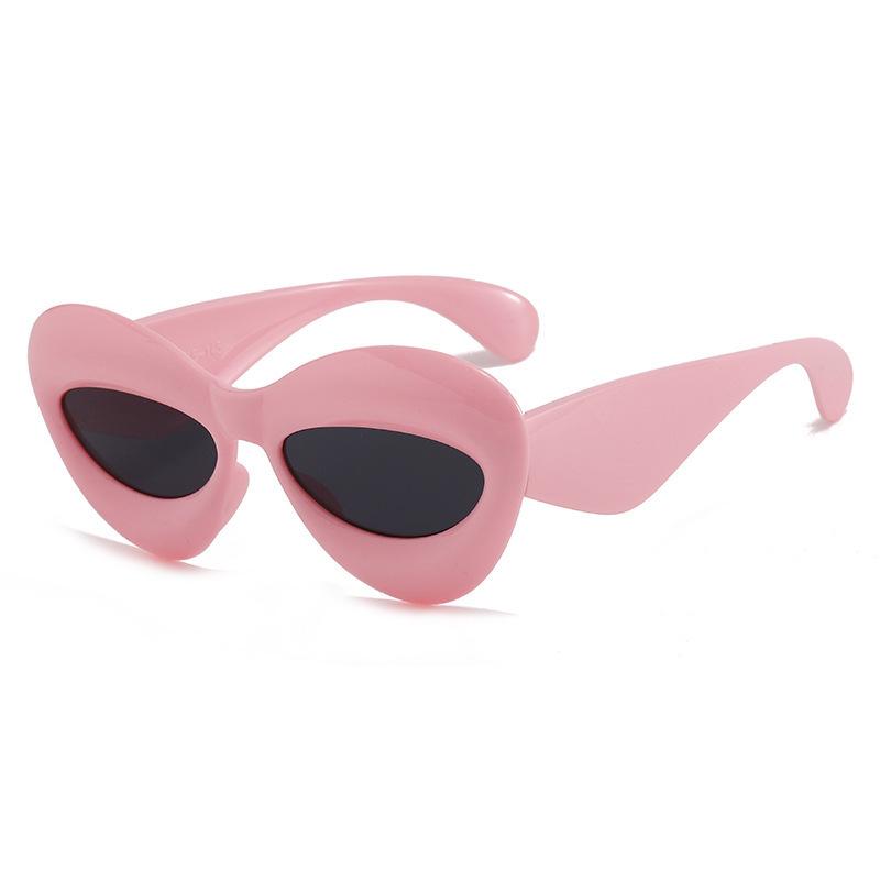 Unique Candy Color Sexy Lip Sunglasses For Women New Luxury Brand Yellow Blue Gradient Sun Glasses Men Hip Hop Shades