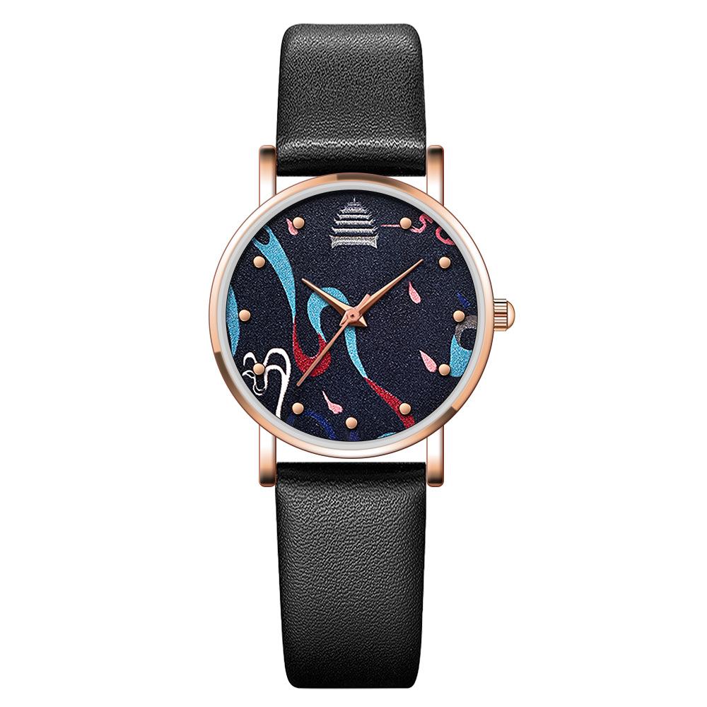 New Fashion Women's Watch Digital Quartz Watch Women's Belt Watch Elegant Student Women's Watch