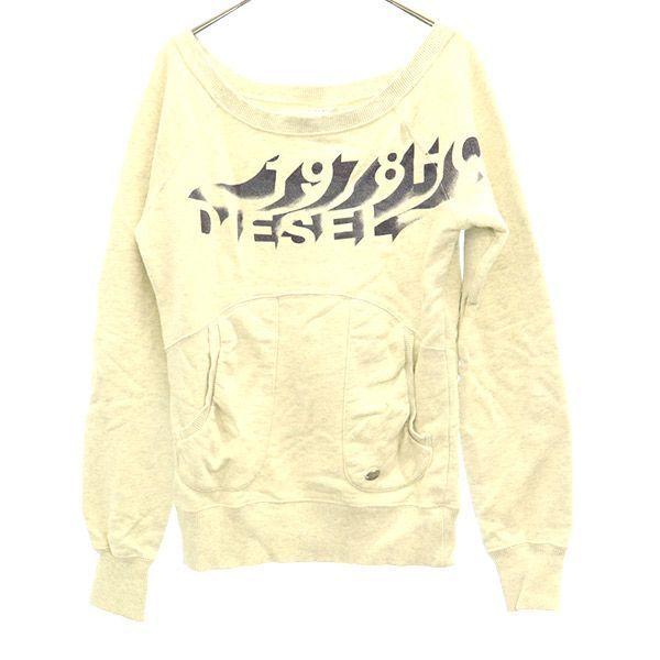 

DIESEL Long sleeve trainer XS gray sweat Women Used