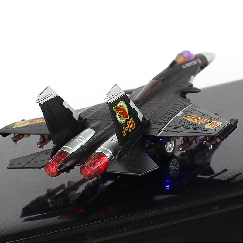 1/89 J-15 Kampfjet Legierung Kampfjet Modell Akustooptisch Rückstellkraft Luftfahrt Flugzeugmodell Spielzeug Schmuck Geschenke