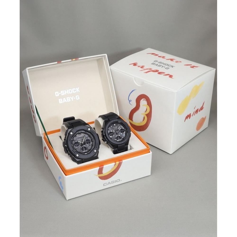 

G-SHOCK [Дизайн-пакет Ямасе Маюми] Парная модель/ G-STEEL и G-MS/ GST-W300G-1A1JF × MSG-W100G-1AJF × Baby G