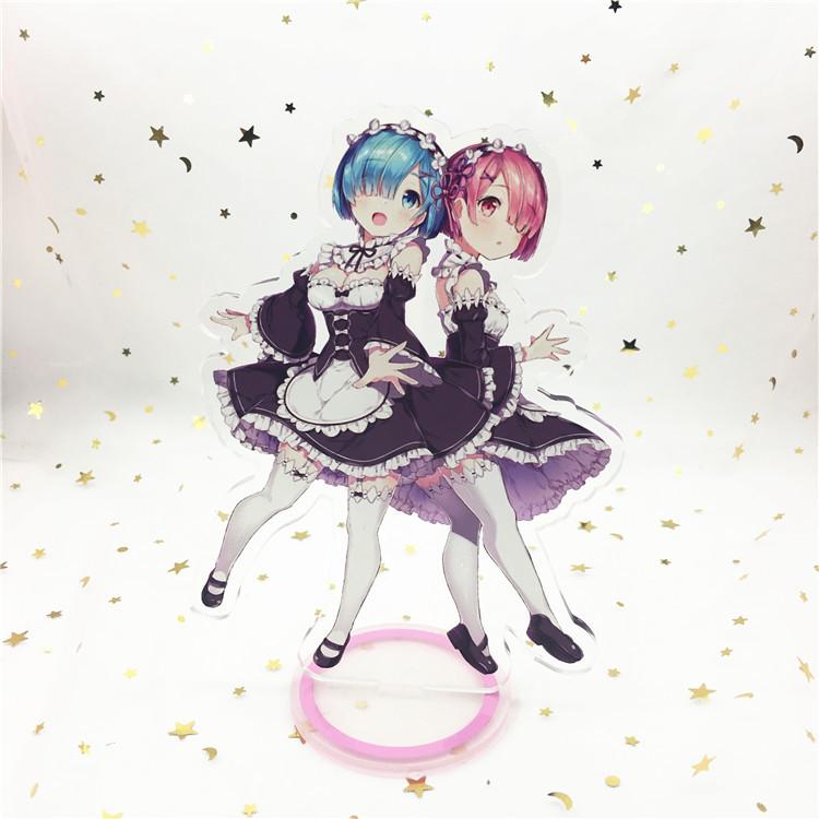 

Игра аниме «Жизнь в другом мире с нуля», акриловая фигурка, подставка, роспись, украшение для стола, подарочная модель