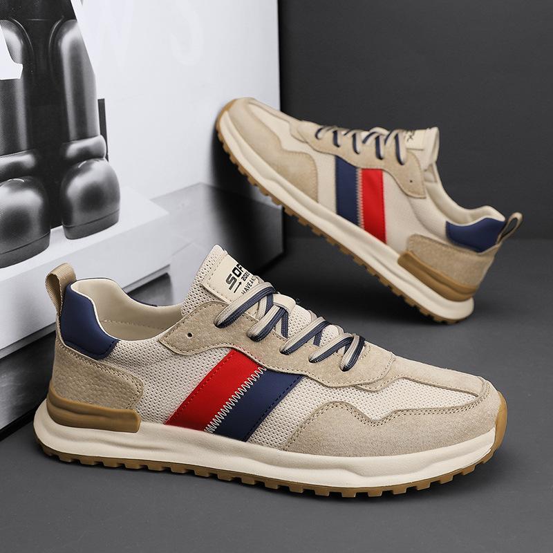 

Новая ретро модная обувь мужская трендовая корейская версия спортивной и повседневной обуви мужская беговая трендовая обувь легкая 44