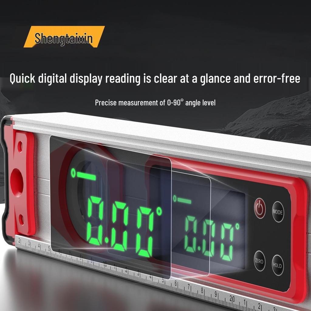 Shengtai Xin Electronic Digital Level: Magnetic, Waterproof, Oil-proof, Aluminum Alloy Inclinometer.