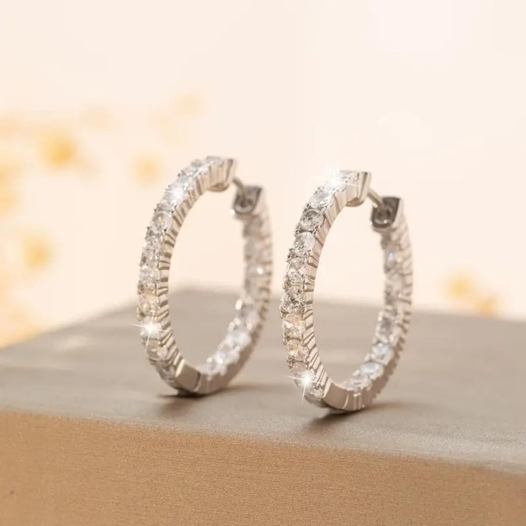 Luxury Elegant Hoop Earrings for Evening Dress Matching