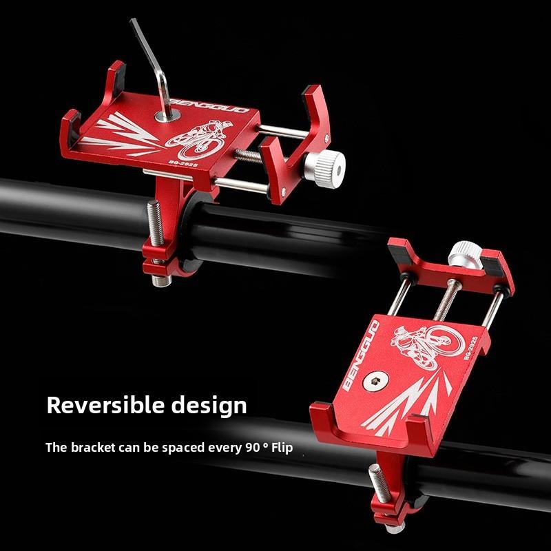 Aluminum Alloy Bike Phone Holder With Antislip Fixation For Cycling Gps Devices