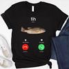 Fih Calling Zabawna Ryba Mem Koszulka Graficzna Unisex 100% Bawełna T-shirt
