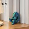 Moon Astronaut Figurine 3D Printed Figurine, Sitting on Crescent Spaceman Statue Statue, Desktop Decoration for Home Office Bookshelf