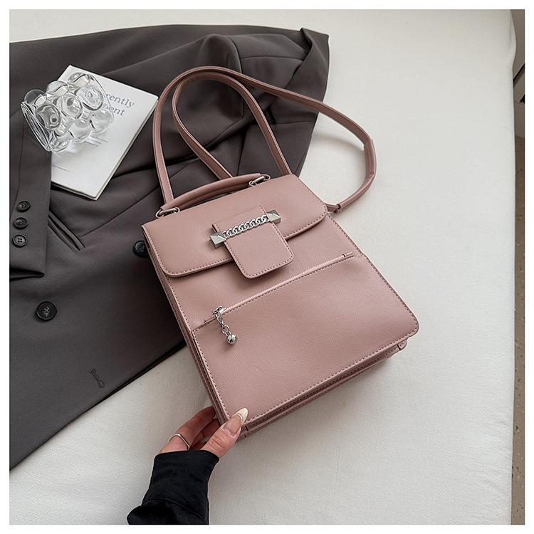 2025 Women's Bag Simple Fashion Versatile Backpack Bag Niche Design High Sense Light Luxury Shoulder Messenger Bag