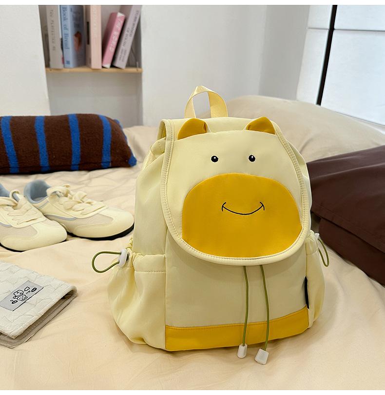 School bag, little bear backpack 1011 new trendy cartoon elementary school girls' backpack, spring travel casual backpack