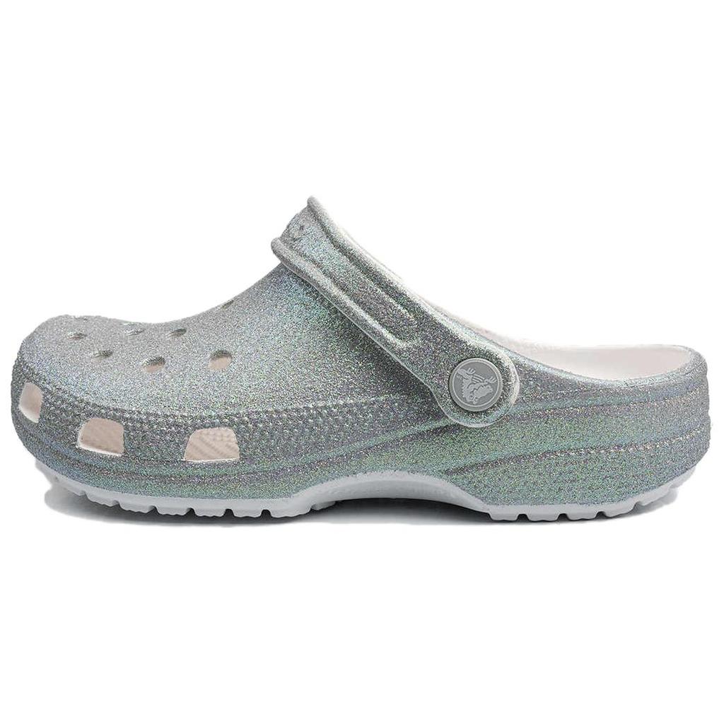 Crocs Clog Simple Comfortable Hole Shoes Unisex clogs Silver-Green 211005-100