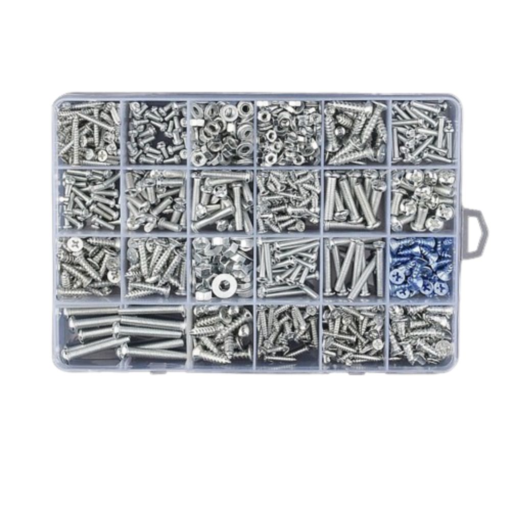 Round Head Cross Screw Screws Nuts Bolts Gaskets Kits Allen Screw Bolt Nut Washer Set Home