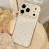 Korean Style Simple Colorful Little Love Heart Transparent Shock Proof Phone Cover Case for iPhone 17 16 15 14 13 12 Pro Max