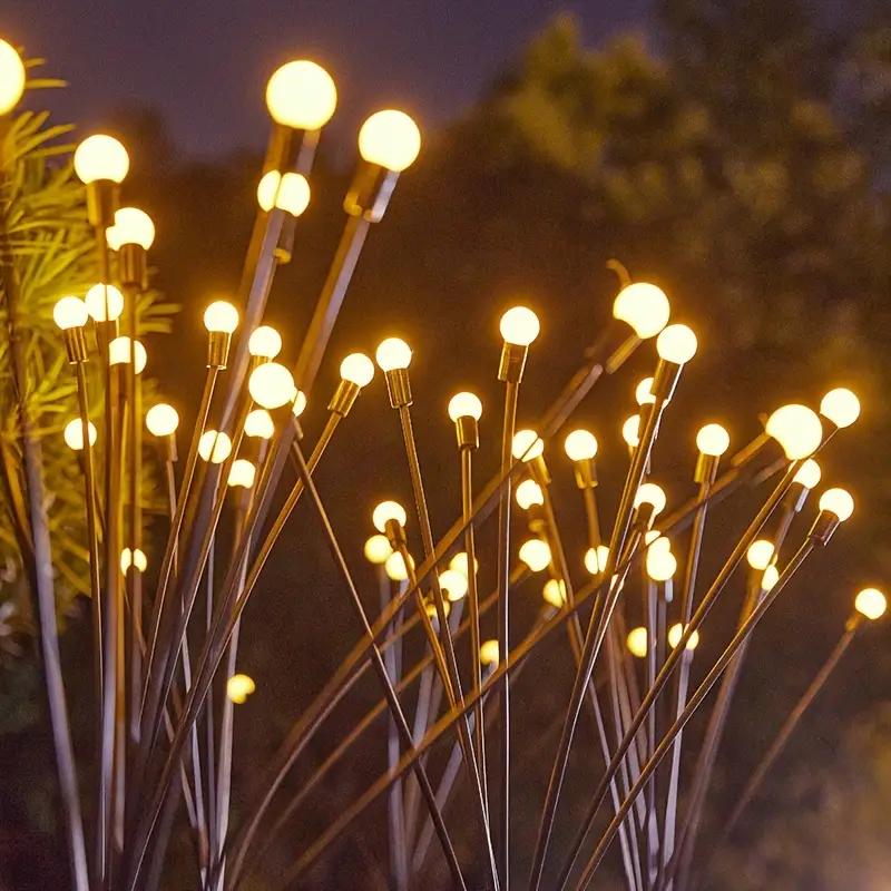 2/4pcs 10LEDs Solar Garden Lights Firefly Floor Lights Outdoor LED Lights Garden Decorative Ball Lights For Garden Outdoor Decor