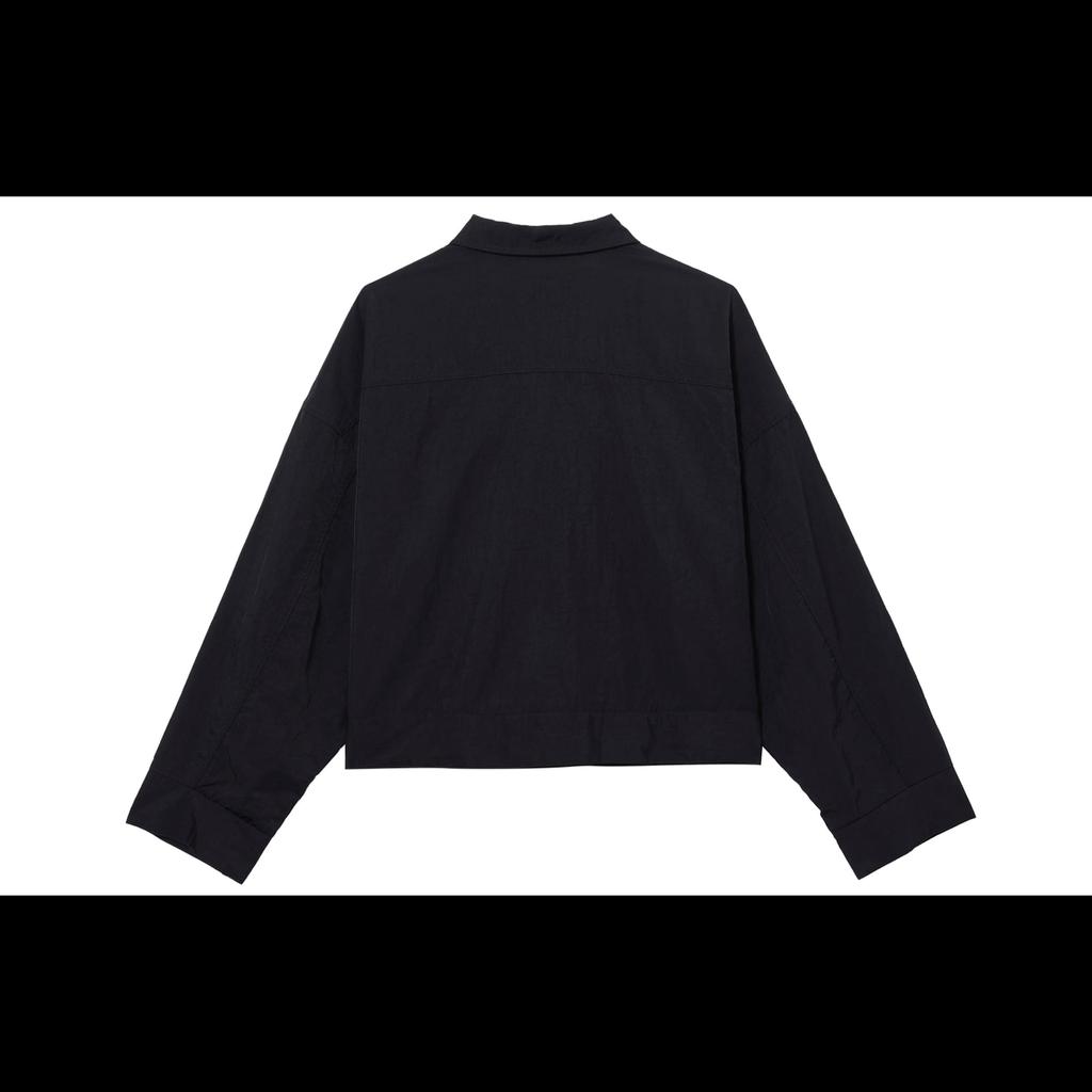 Nike Cropped Coats Women's Black Lapel Moderate DM6244-010