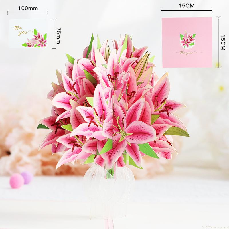 Hot 3D Creative Card For Wife And Friend Valentines Day Gift Wedding Invitation  Card Thank You Postcard