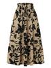 YYFS Women's Flower Pattern Print Casual Summer Spring Skirts
