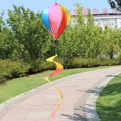 Hot Air Balloon Wind Spinner Rotating Windmill Courtyard Yard Decoration Supplie