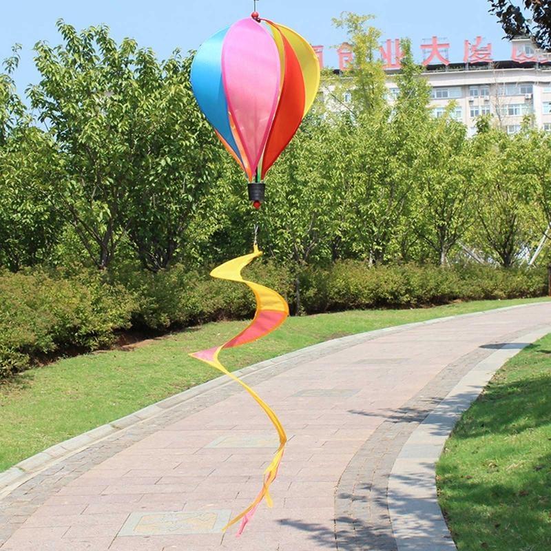 Heißluftballon Windspiel Drehende Windmühle Hof Garten Dekoration Zubehör