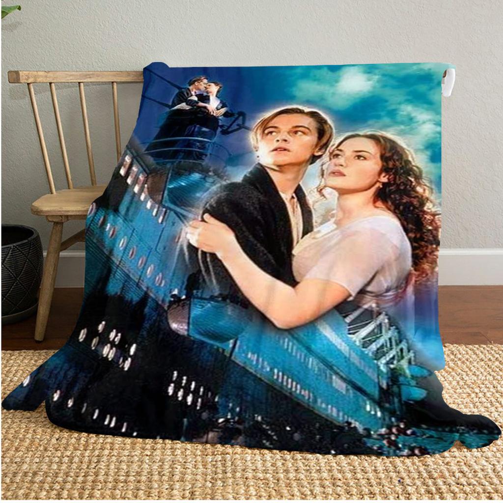Titanic  Plush Blanket Soft Comfortable All Seasons Blanket Sofa Office Naps Blanket Outdoor Travel Throw Perfect Gift