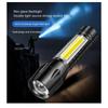 Portable USB Rechargeable Flashlight COB+XPE Zoom Mini Torch 3 Lighting Modes For Outdoor Camping Fishing Emergency Lantern