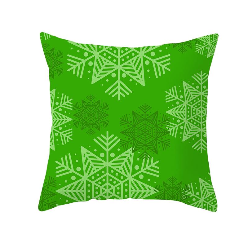 Christmas Throw Pillow Covers Merry Christmas Winter Snowflake Decorative Holiday Cushion Pillow Cases For Farmhouse