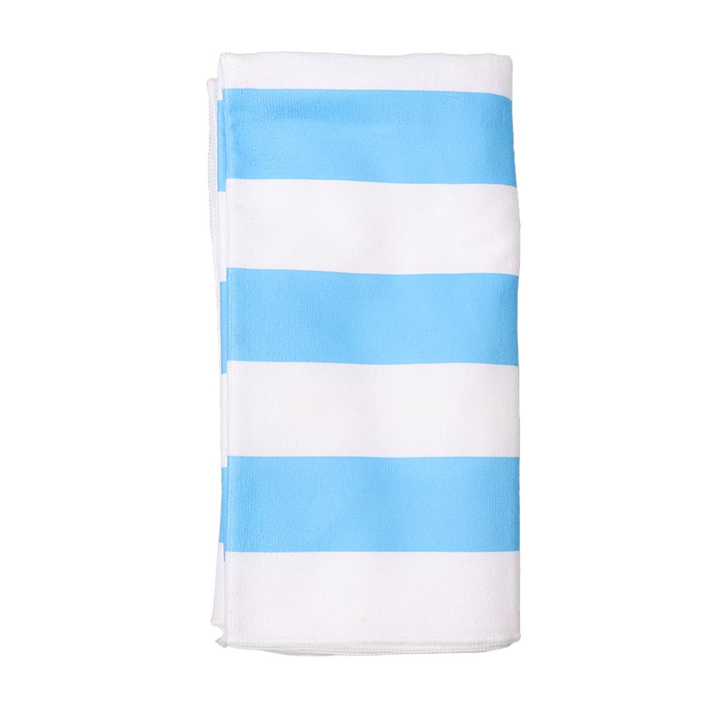 Microfiber Beach Towel Stripe Fast Drying Soft Super Absorbent Sand Beach Towel 59.1 X 29.5in