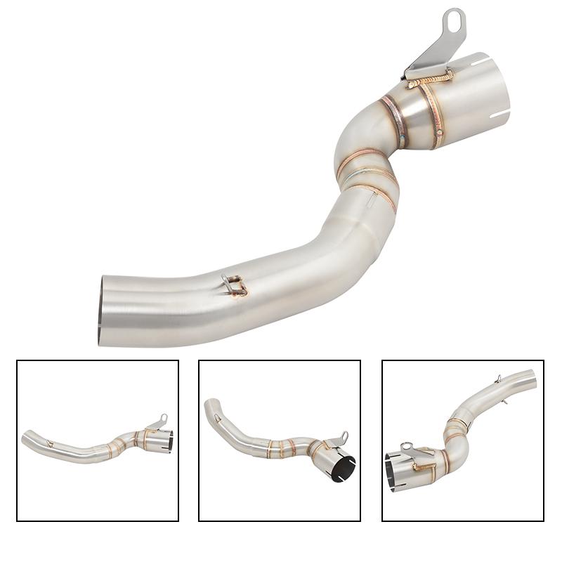 Slip On For KTM DUKE200 DUKE 200 2020 2021 2022 2023 Motorcycle Exhaust System Middle Link Pipe 51mm Escape Moto Stainless Steel