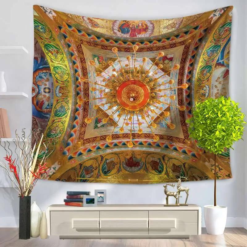 

Гобелен в стиле бохо, домашний декор, психоделическая мандала, настенное украшение Helios 230x180cm