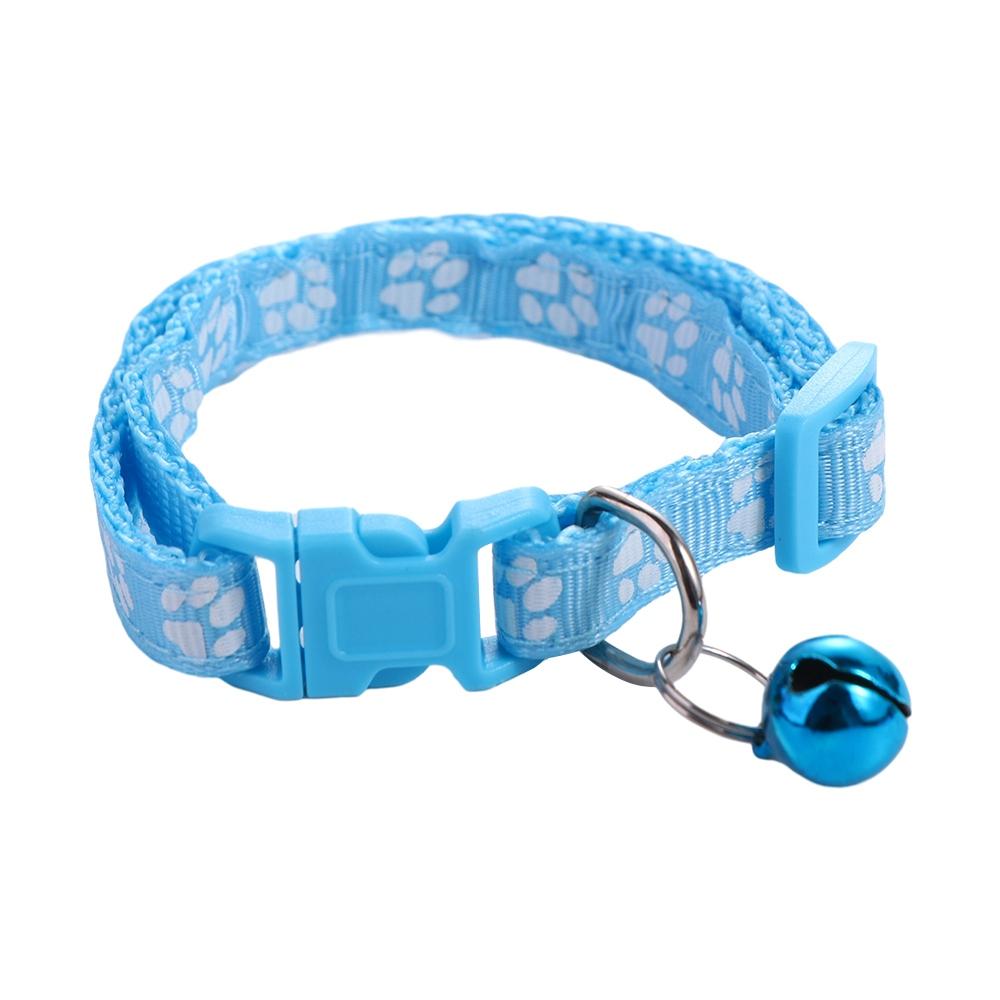 Lovely Cat Paw Print Easy Wear With Bell Pet Collar Grooming Accessories Cat Necklace Pet Supplies