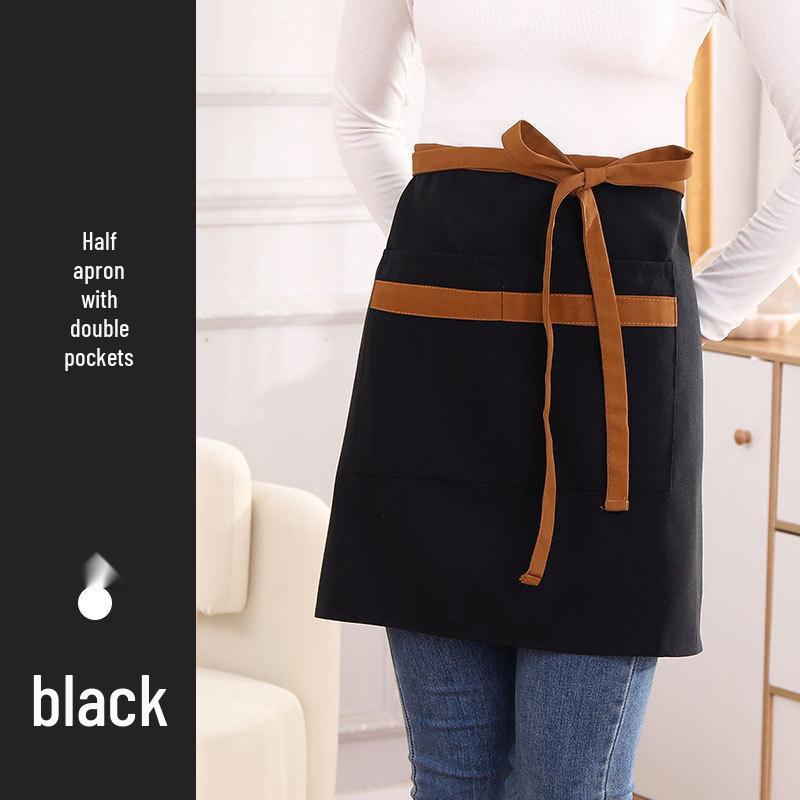 Short Waist Apron for Kitchen & Restaurant – Hand-Wipe Design