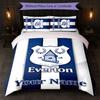 Everton FC Benutzerdefinierter Name Text Bettwäsche-Set 1 Bettbezug + 2 Kissenbezüge Fußball-Logo Personalisierte Geschenk für besonderen Anlass Schlafzimmer Dekor