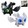 Movie Character Collectible Dragon Car Dashboard Ornament, Flapping Wings LED Flashing Eyes Keychain Kids Room Table Decor with Motion Sensor, Helmet