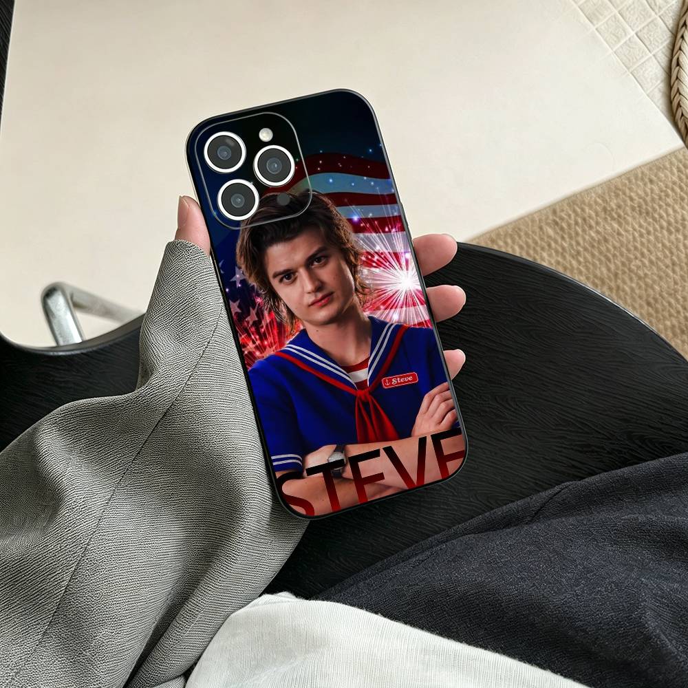 Actor S-Steve Harrington Phone Case For iPhone 17, 16,15,14,13,12,11 Plus,Pro Max, Others Soft Black Cover